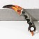 Souvenir weapon Kerambit "Fire Leo", length 22 cm