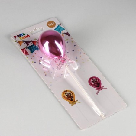 Topper for the Cake "Shar", 19 × 5 cm, pink color-3