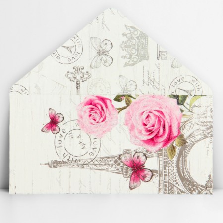 Money envelope "Paris", glitter, 16.5 x 8 cm-1
