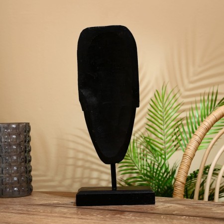 Mask "Miracle" on the stand, Albezia 15x10x43 cm-2