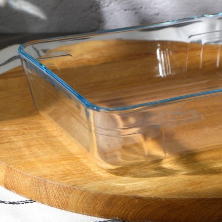 Rectangular shape for baking and baking of heat -resistant glass Cook & Store, 1.5 l, with a lid-4