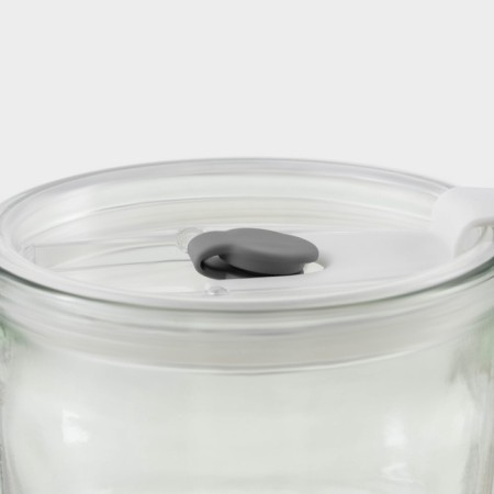 Glass glass with a lid and a tube, 450 ml-3