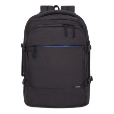Youth backpack, 45 x 32 x 21 cm, Grizzly 019, ergonomic back, black/blue RQ-019-12