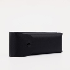 Case for glasses on the button, black color