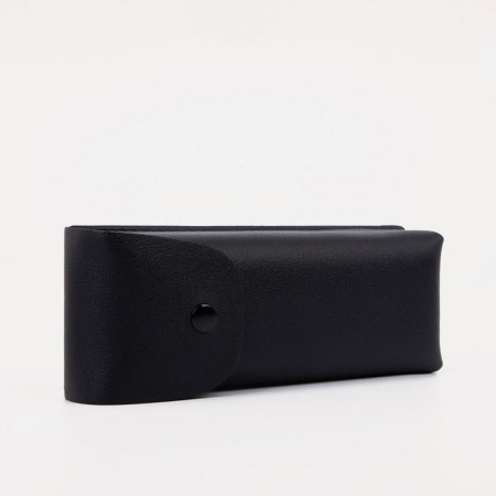 Case for glasses on the button, black color