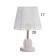 Table lamp "Claudia" 1x40W E27 1x5W LED white/transparent 21x21x34cm
