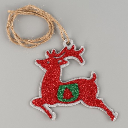 New Year's decoration from EVA "Deer", on an adhesive basis