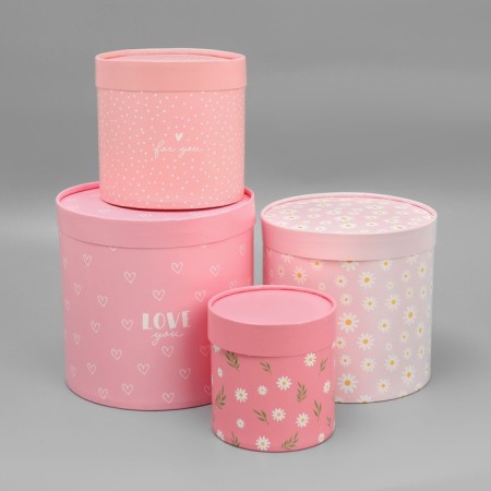 Set of hats 4 in 1, gift packaging, “chamomile”, 12 x 12 - 20 x 20 cm-2