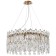 Suspended chandelier Stilform Legacy 8xe14 40w, size 60x60x50-100 cm, bronze color