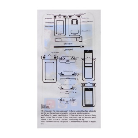 Waterproof cover for Luazon phones, size 20x10.5 cm, pink-6