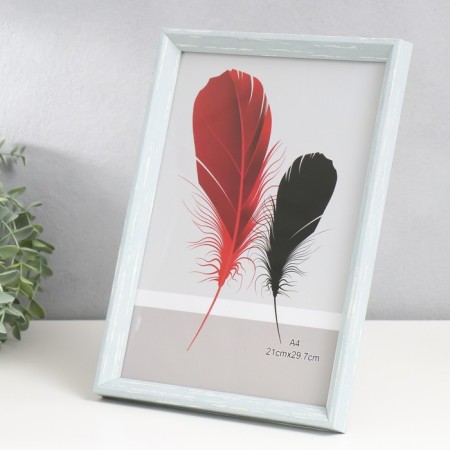 Photo frame Plastic format A4 "Scandinavia" gray-blue 32x23.5 cm-1