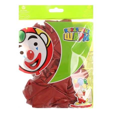 Шар латексный 12" «Сердце» Cherry red, набор 50 шт.-1