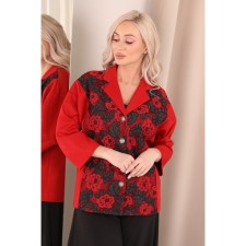 Female jacket, size 46, red color