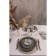 Glass Serving Magistro "Marble", 23.5 × 11 × 0.8 cm, black color