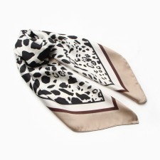 Women's scarf minku 70*70 cm, steel