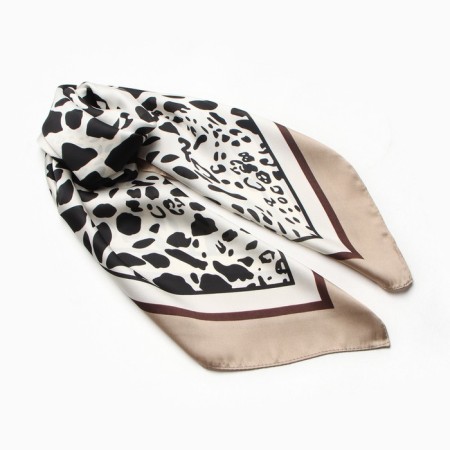 Women's scarf minku 70*70 cm, steel