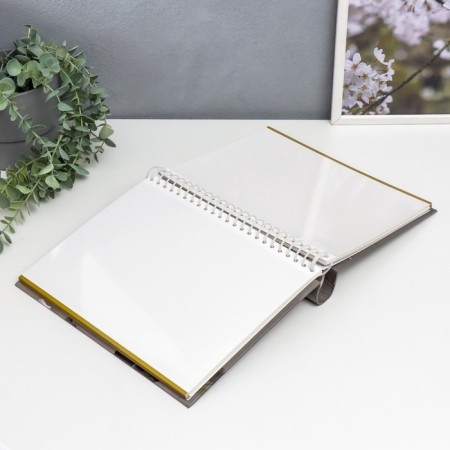 Photo album on 30 magnetic sheets 23x28 cm "Roses on gray"-4