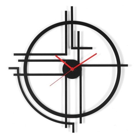 Wall clocks of metal "straight lines", silent, d-40 cm, aa-1