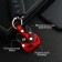 Leather key a car for a car key, mask - cat, genuine leather