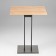 Kitchen table on one leg Sandro, 650x650x780, black/oak craft gold
