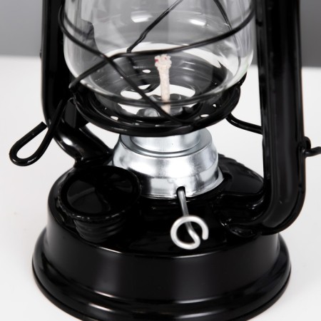 Kerosene lamp decorative black 9.5x12.5x19 cm risalux-5