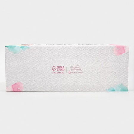 Confectionery packaging, cupcake box with PVC lid, “Happiness is!”, 30 x 8 x 11 cm-4