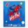 Notebook in a ruler of 12 sheets, 5 types of mix, cover coated cardboard, spider-man
