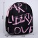 Backpack School Textile Art Liberty Love, 27x10x23 cm