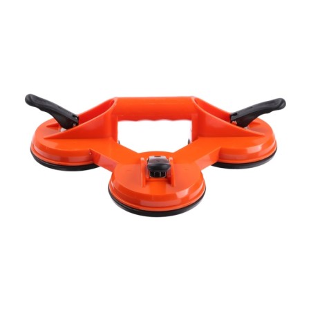 Vacuum suction cupid for gluing glasses in the car, d 12 cm, orange-1