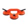 Vacuum suction cupid for gluing glasses in the car, d 12 cm, orange