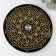 Glass stand for the cake rotating Magistro "East", D = 32 cm, black color