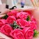 Exclusive bouquet of soap roses, fuchsia color, 11 pcs