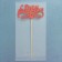 Topper "Happy Birthday", Red, 12.5 × 7 cm
