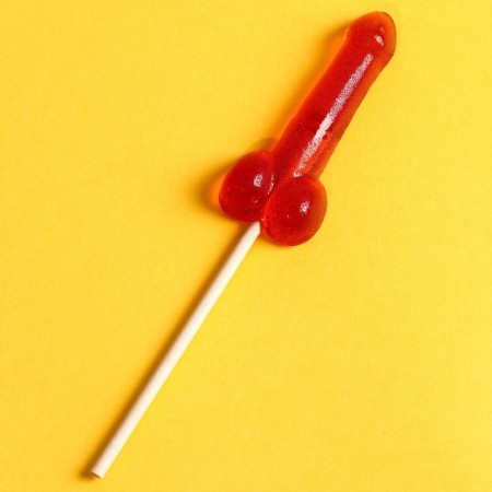 Lollipop "Less words, more business", taste: strawberries, 20 g (18+)-2