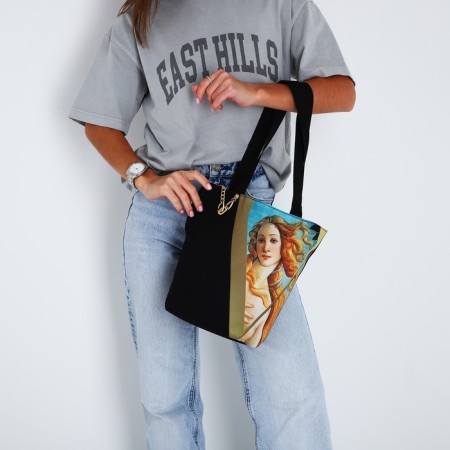 Bag-shoper Eva without lightning with lining, black color-2