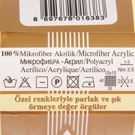 Yarn "Diva" 100% microfiber 350m/100g (353 jeans)-2