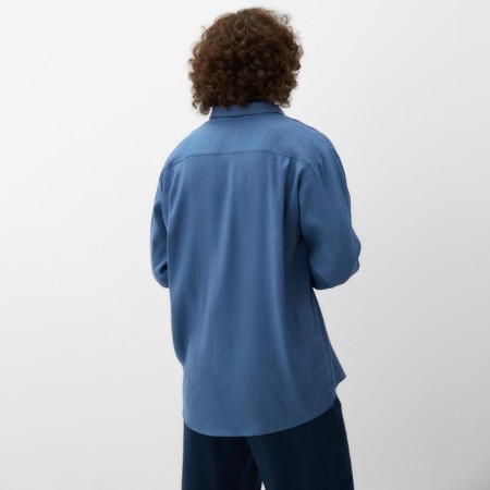 Men's shirt with long sleeve MIST R.56, blue-3