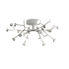 Ceiling chandelier Mantra Adn, Led, 5500lm, 3000k, 310 mm, matte white color