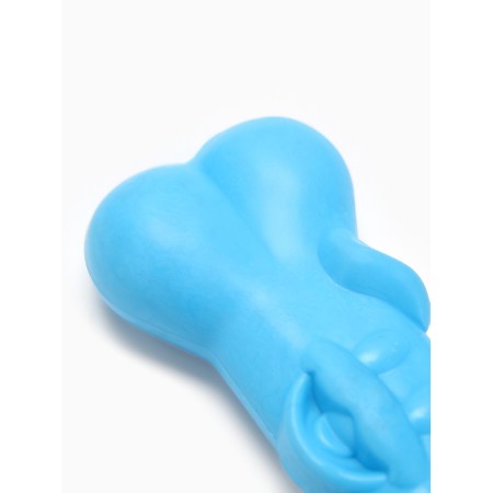 Chewing toy "bone with a smile", tpr, 9 cm, blue-2