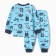 Pajamas for boys, blue color, height 110 cm