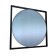 Round -hung mirror Gold, 600x20x600, Black Muar