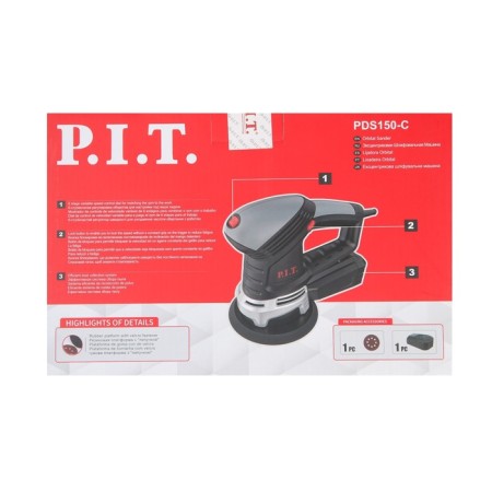 Grinding eccentric P.I.T. PDS150-C, 500 W, D = 150 mm, 6000-12000 rpm-11