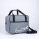 Road bag with lightning, 2 outer pockets, long belt, gray color