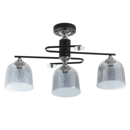 Hayam chandelier 3HE27 40W Black 60x30x35 cm Bayerlux