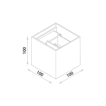 Architectural backlight Elektrostandard, Winner LED 6 W, 100X100X100 mm, IP54, aluminum color-4