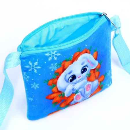 New Year's children's bag "Bunny in carrots", 18 × 16 cm, for the New Year-3