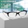 Ready glasses GA0041 (color: C1 black with transparent; diopter: + 1; tint: no)