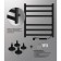 Electric towel Indigo Oktava Slim 3, 600x500 mm, hidden installation, black