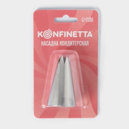 Konfinett confectionery “Open Star”, D = 3 cm, 1 cm exit, stainless steel-4