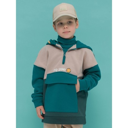 Hudy for the boy Pelican, height 110 cm, green color-7